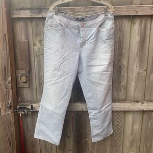 Bandolino striped capris sz. 14